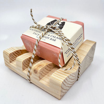 Pine Stepped Soap Dish