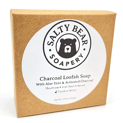 Charcoal Loofah Soap