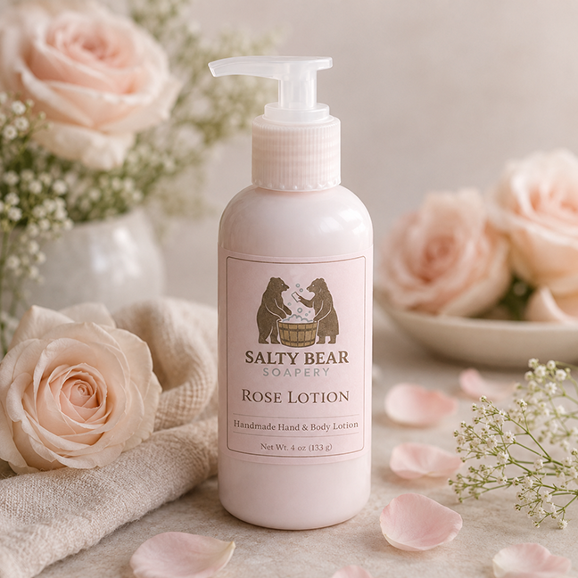 πΉ Rose Lotion β Botanical Hand & Body Lotion (4 oz)