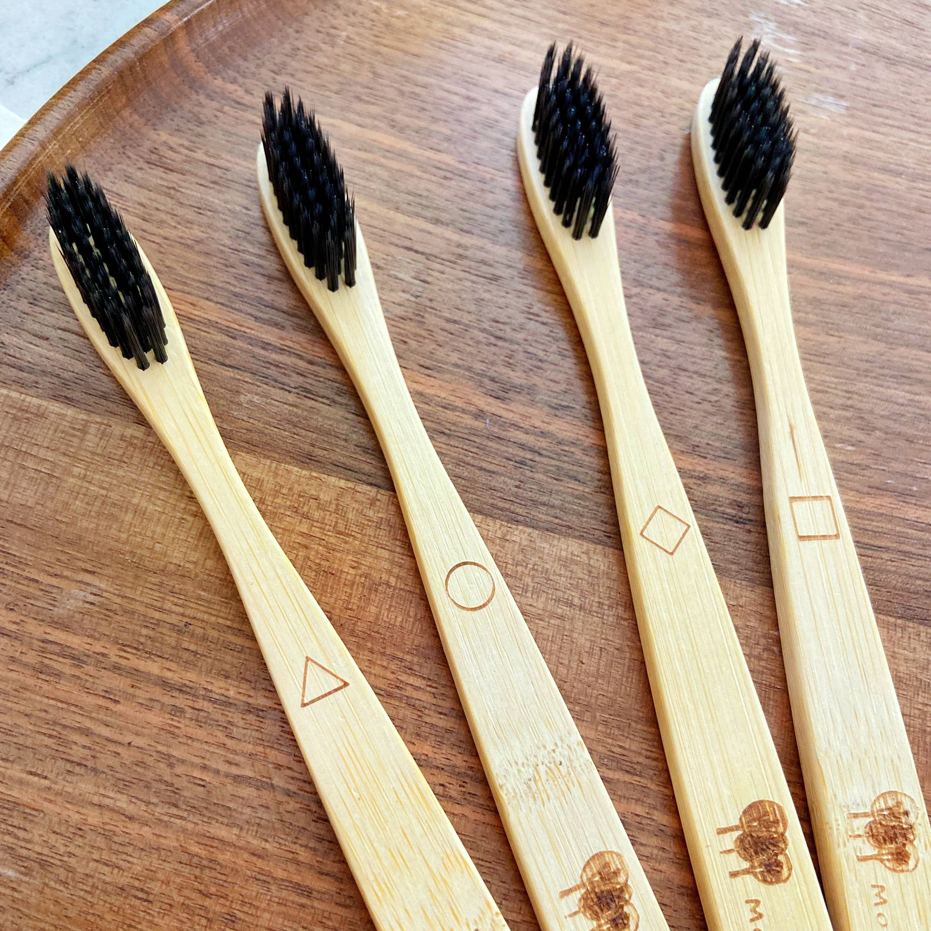 Bamboo Charcoal Toothbrush | Compostable + Zero Waste – Salty Bear Soapery