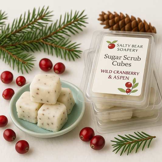 Wild Cranberry & Aspen Sugar Scrub Cubes