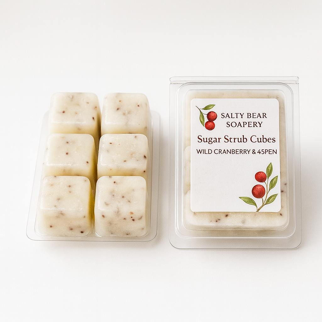 Wild Cranberry & Aspen Sugar Scrub Cubes