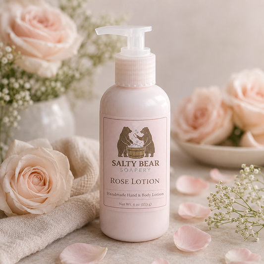 🌹 Rose Lotion – Botanical Hand & Body Lotion (4 oz)