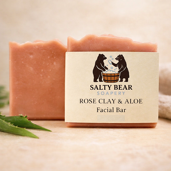 Rose Clay & Aloe Facial Bar