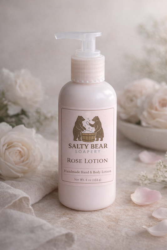 🌹 Rose Lotion – Botanical Hand & Body Lotion (4 oz)